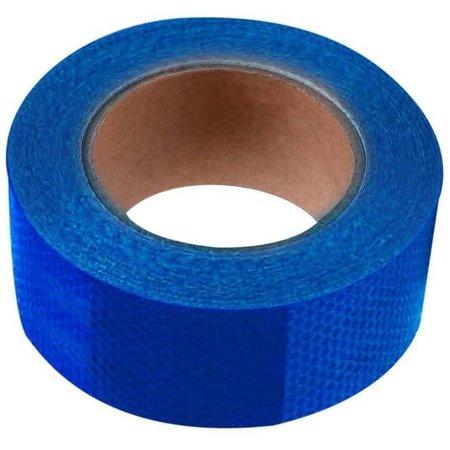 ABRAMS 2" in x 50' ft Diamond Trailer Truck Conspicuity DOT Class 2 Reflective Safety Tape - Blue DOTC2 2 x 50-B